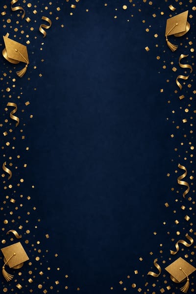 Navy Confetti