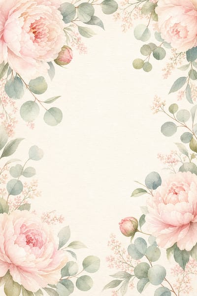Watercolor Peonies